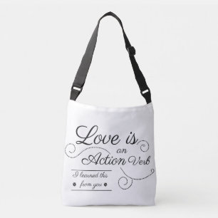 Sac Ajustable L'amour est un verbe d'action. Je l'ai appris de v