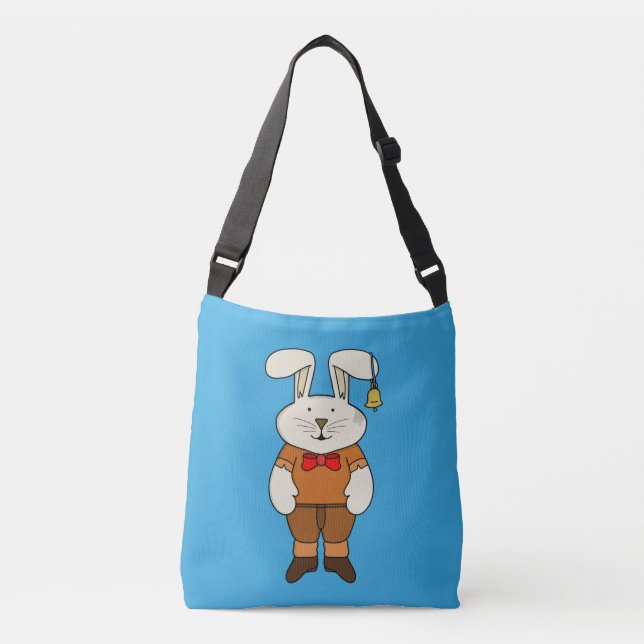 Sac Ajustable Lapin avec une cloche à l'oreille (Devant)