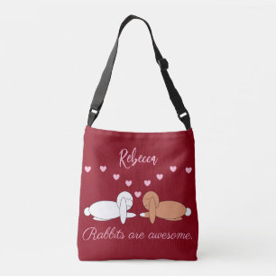 Sac Ajustable Lapins souriants amoureux : Marron