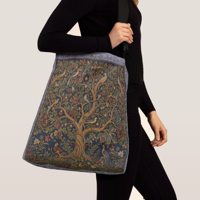 Sac Ajustable "L'Arbre de Vie" de William Morris.  (De près)