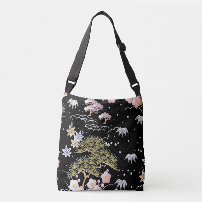 Sac Ajustable L'art botanique japonais inspiré par l'élégance| (Devant)