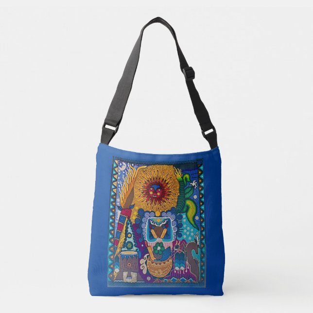 Sac Ajustable L'art coloré Sun Huichol (Devant)