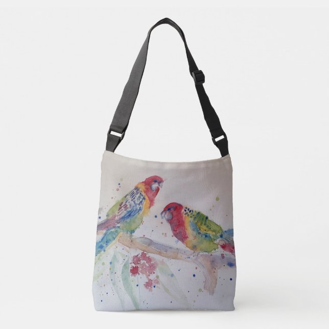 Sac Ajustable L'art de l'aquarelle Red Rosella Parrot (Devant)