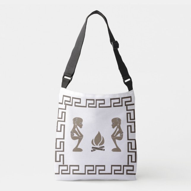Sac Ajustable L'art tribal africain Abstrait (Devant)