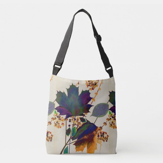 Sac Ajustable L'automne laisse les couleurs royales (Devant)