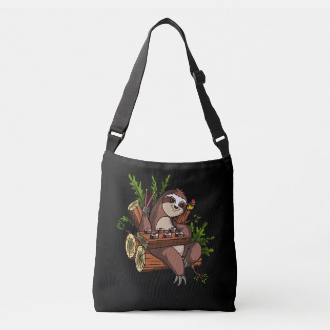 Sac Ajustable Lazy Sloth Sushi Lover Animal (Devant)