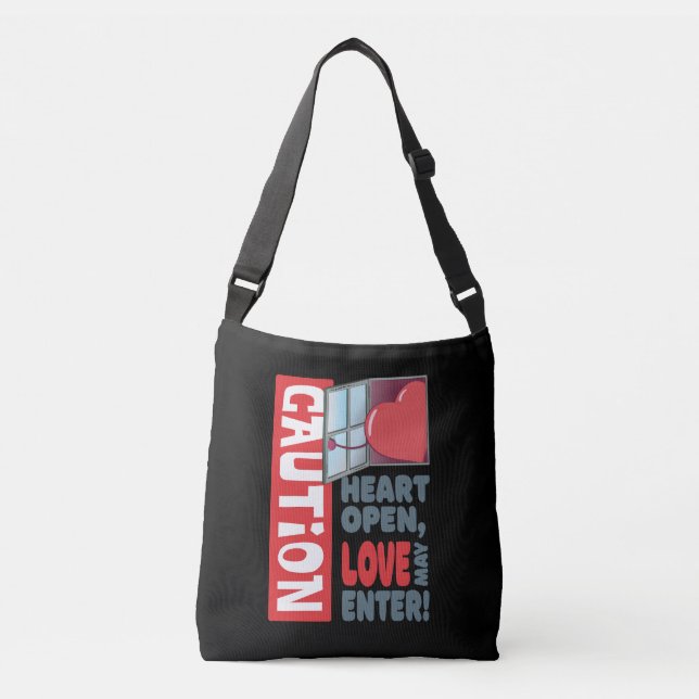 Sac Ajustable Le coeur ouvert, l'amour peut entrer (Saint-Valent (Devant)
