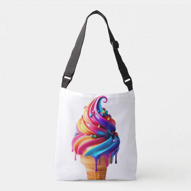 Sac Ajustable Le cône de glace classique vibrant de SlipperyJoe' (Devant)