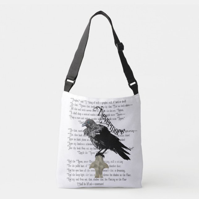 Sac Ajustable Le Corbeau d'Edgar Allan Poe (Devant)