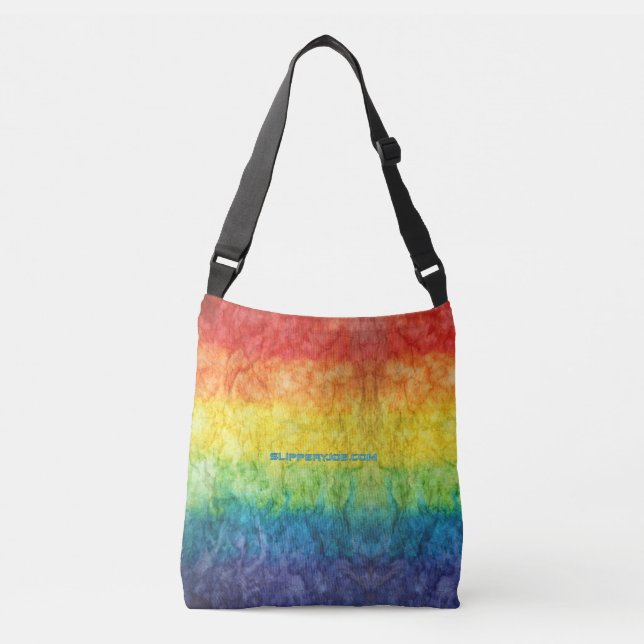 Sac Ajustable Le drapeau tie-dyé de SlipperyJoe arc-en-ciel pres (Devant)