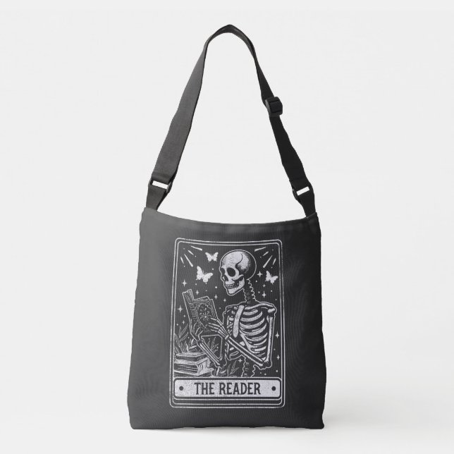 Sac Ajustable Le lecteur Skeleton Lecture Bolover Halloween (Devant)
