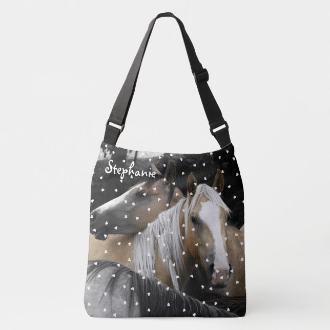 Sac Ajustable Le nom de Love Horses (Devant)