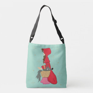 Sac Ajustable Le Petit Chaperon Rouge avec Loup dans le Panier
