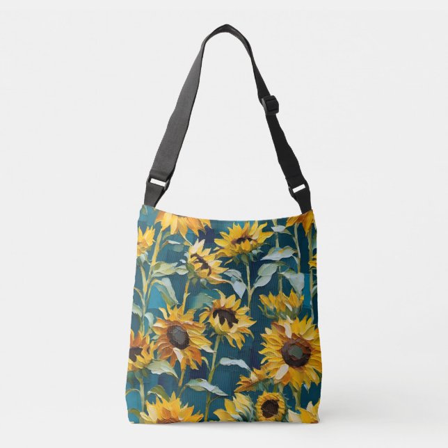 Sac Ajustable Le porte-monnaie de tournesol inspiré Van Gogh (Devant)