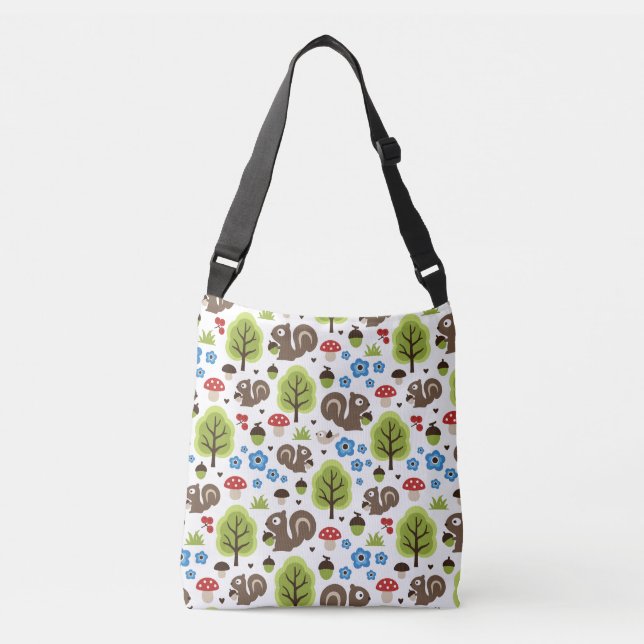 Sac Ajustable L'écureuil dans le Motif de la forêt de chênes (Devant)