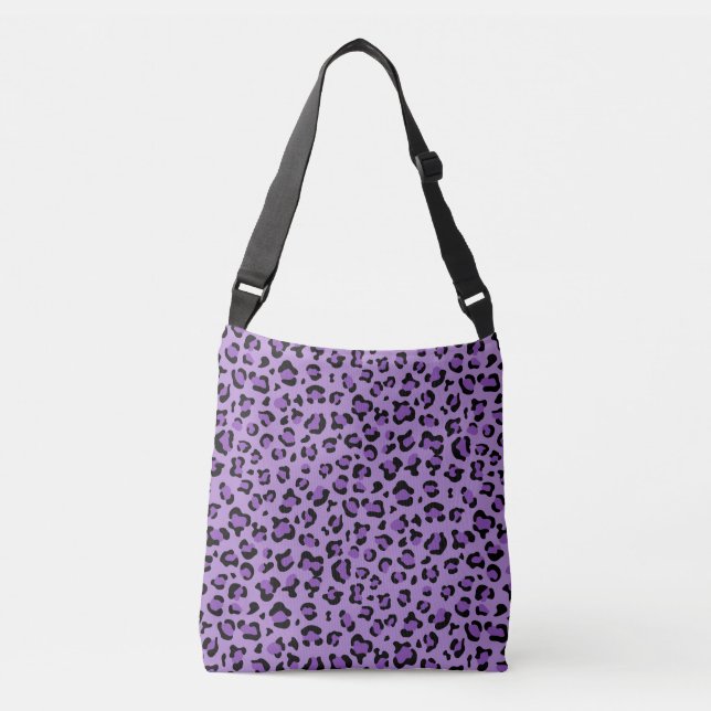 Sac Ajustable Leopard Print, Léopard Spots, Purple Leopard (Devant)