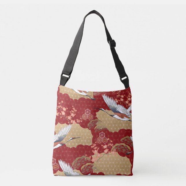 Sac Ajustable Les fleurs japonaises de kimono (Devant)