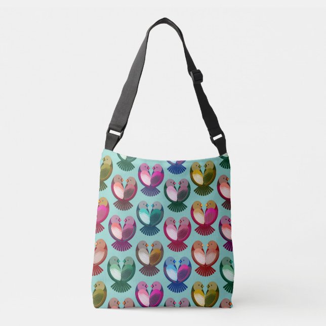 Sac Ajustable Les oiseaux de Saint Valentin en amour (Devant)