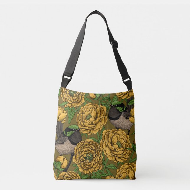 Sac Ajustable Les pivoines et les brunes (Devant)