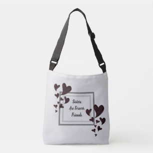 Sac Ajustable Les soeurs sont pour toujours des amis Coeurs roug