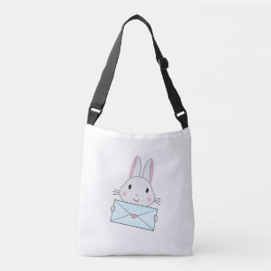 Sac Ajustable Lettre d'amour mignonne et belle lapin tenant