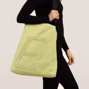 Sac Ajustable Lettre "E" initial personnalisé monogramme moderne