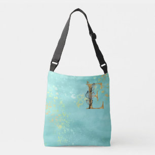 Sac Ajustable *~* LETTRE E - Monogramme Parties scintillant d'or