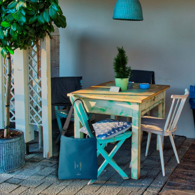 Sac Ajustable Lettre monochrome M infirmière bleu foncé (Créateur téléchargé)