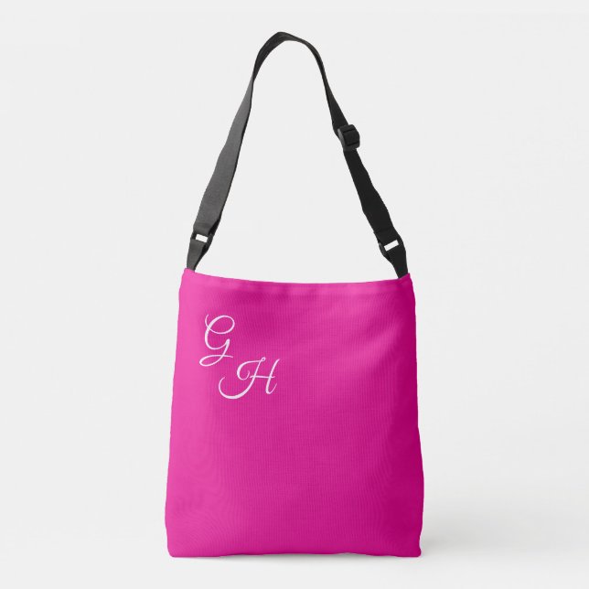 Sac Ajustable Lettres de grâce - Rose et blanc chaud : (Dos)
