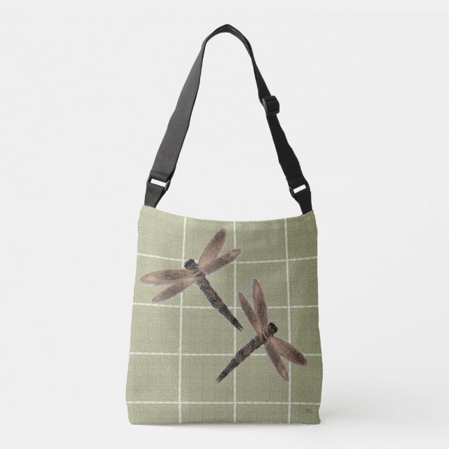 Sac Ajustable Libellules aux tons terreux (Devant)