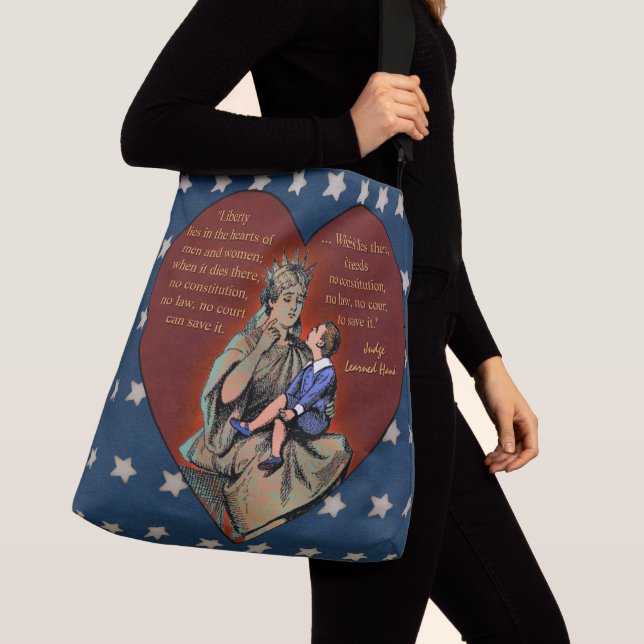 Sac Ajustable Liberté dans le coeur - Patriotique - Personnalisé (De près)