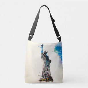 Sac Ajustable Liberty New York City Travel Love Watercolor