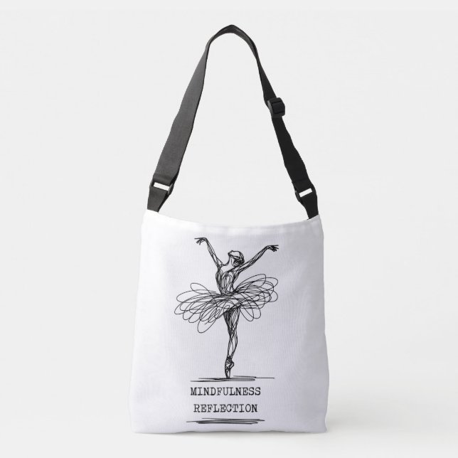 Sac Ajustable Ligne minimaliste Art Ballerina Dance Design (Devant)