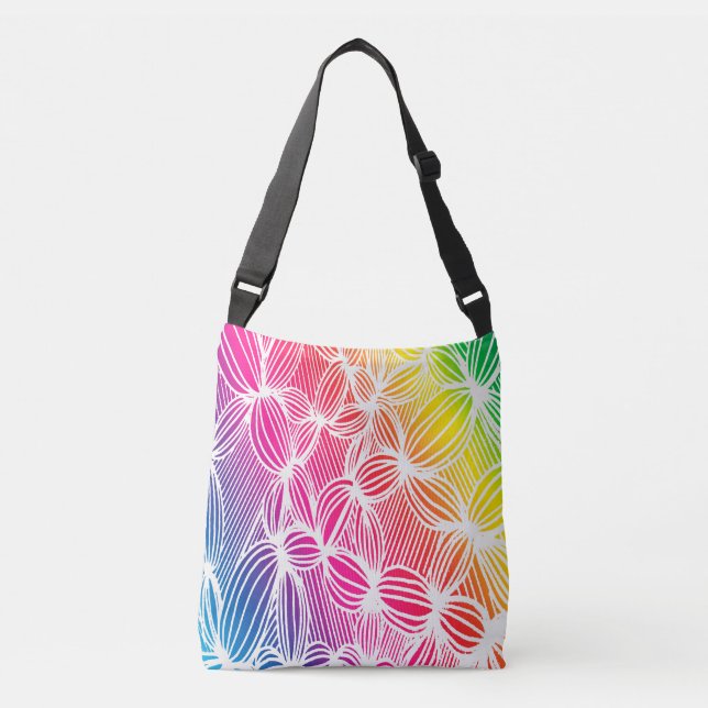 Sac Ajustable Lignes arc-en-ciel courbes (Devant)