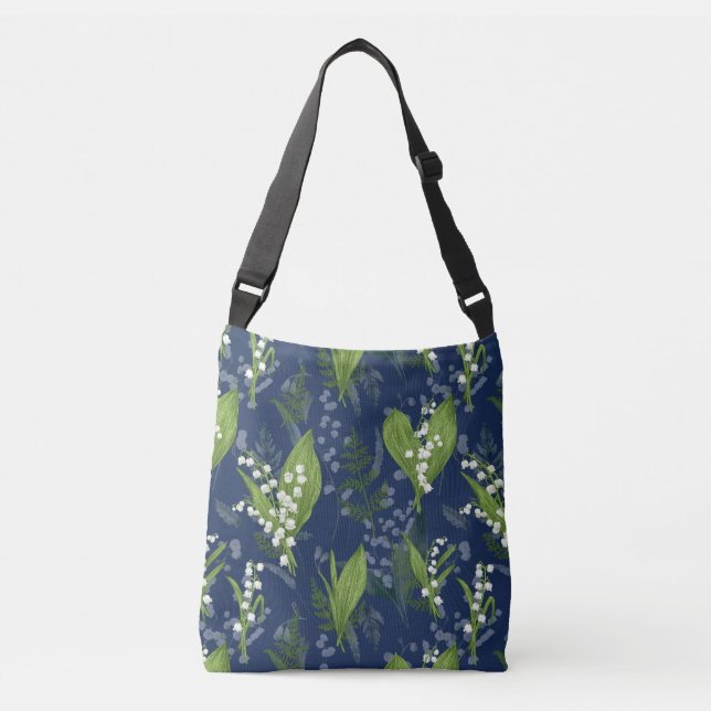 Sac Ajustable Lily de l'Arrière - plan bleu foncé de la vallée (Devant)
