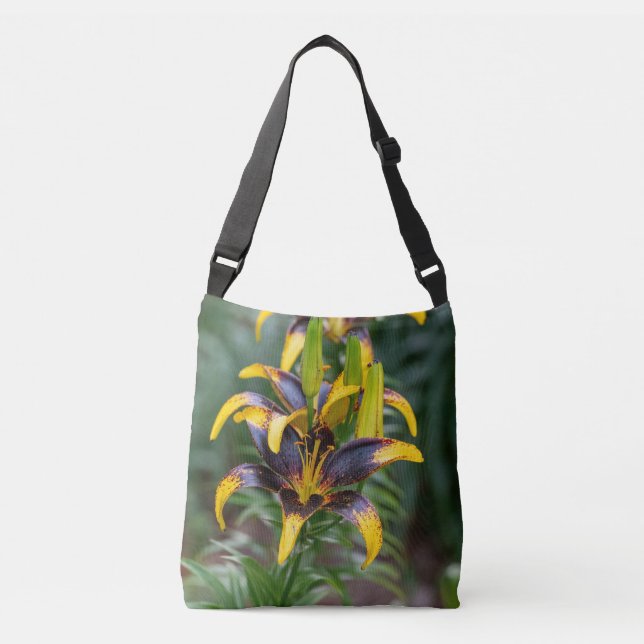 Sac Ajustable Lis hybride noir et jaune gras du jardin (Devant)
