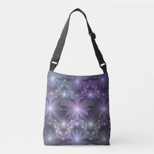 Sac Ajustable Lit de fleurs tendance brillant art fractal abstra