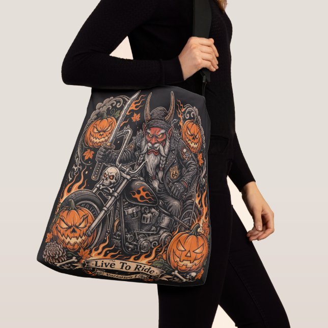 Sac Ajustable Live To Ride Variation I - Route 66 Samouraï Oni (De près)