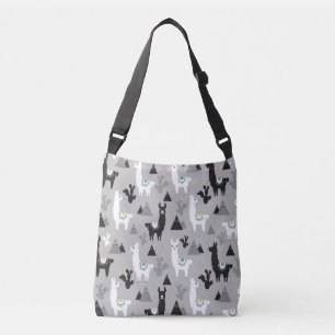 Sac Ajustable Llama cactus montagnes, motif sans soudure.