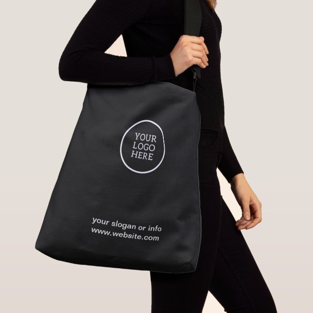 Sac Ajustable Logo d'entreprise noir blanc promotionnel (De près)