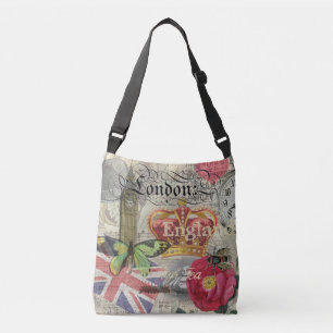 Sac Ajustable Londres Angleterre Voyage Art Vintage Europe