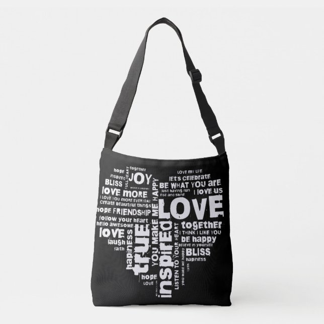 Sac Ajustable Love Joy Inspiration Mots Saint Valentin (Devant)