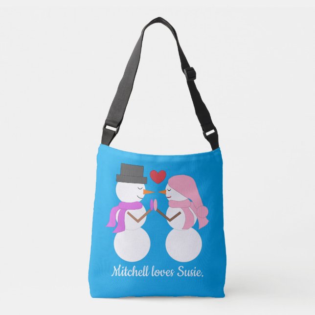 Sac Ajustable Love & Snowpeople - Blue-green: Christmas (Devant)