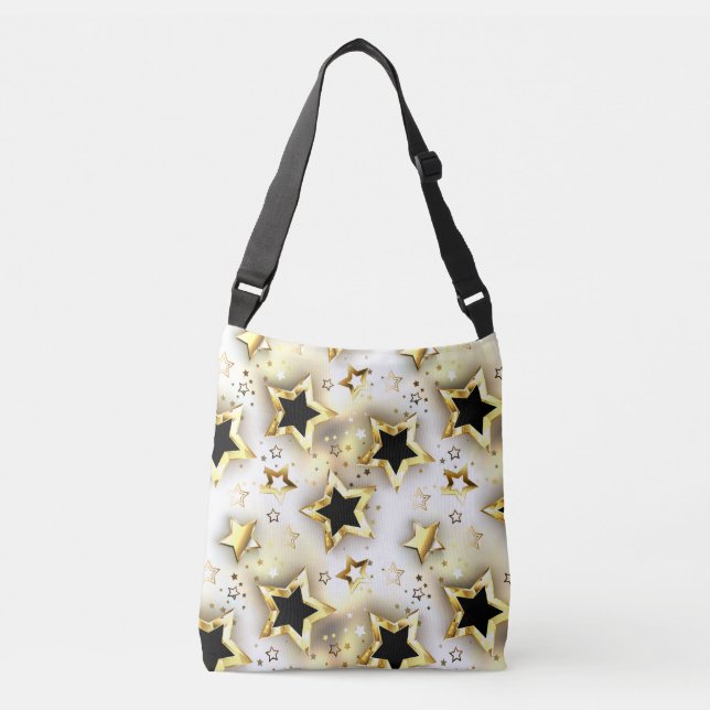 Sac Ajustable Lumière transparente avec étoiles or (Devant)