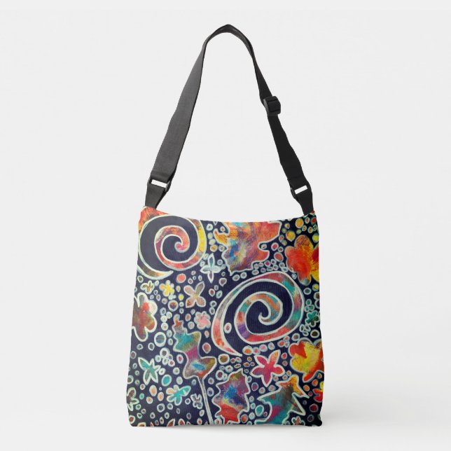 Sac Ajustable Lumières de nuit reflet original oeuvre Abstraite (Devant)