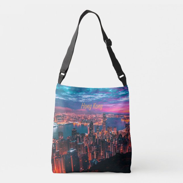 Sac Ajustable Lumières de nuit Skyline de Hong Kong (Dos)
