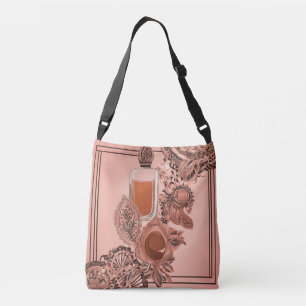 Sac Ajustable Luxe Beige Parfum Me avec dentelle AI art