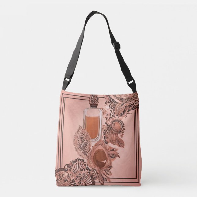 Sac Ajustable Luxe Beige Parfum Me avec dentelle AI art (Dos)