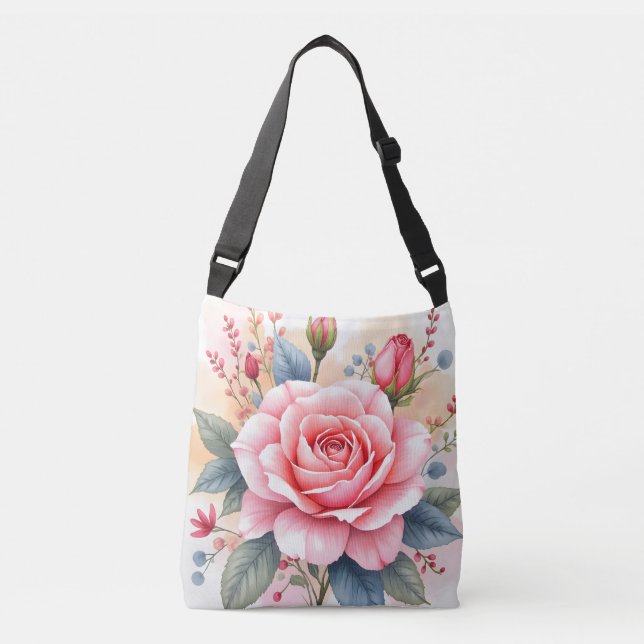 Sac Ajustable Luxe Tendance Roses Roses Belle Collection (Devant)