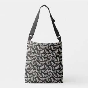 Sac Ajustable Magnifique motif de papillon de nuit noir beige
